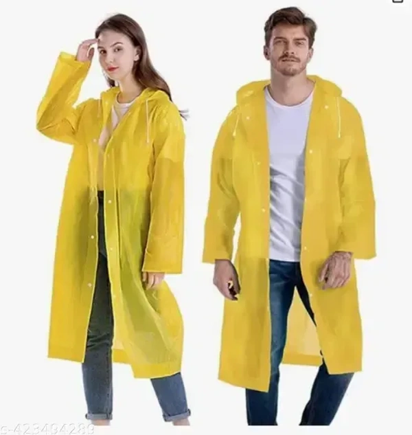 PEVA PONCHO RAINCOAT,  Eco-Friendly, Reusable, and Stylish Rain Protection for All Outdoor Activities  (2249)                