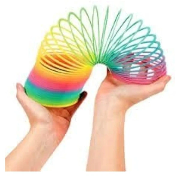 B-15 RAINBOW RING, Big Size 15cm Original Rainbow Spring Fun Activity Stress Relief Toy For Kids Adults Of All Age Group, For Birthdays, Compact And Portable Easy To Carry  (2324)      