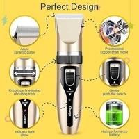 PET HAIR TRIMMER, Pet Grooming Kit Dog & Cat Hair Clipper | Gold Pet Hair Trimmer with Adjustable Combs for Safe & Easy Grooming(2800)