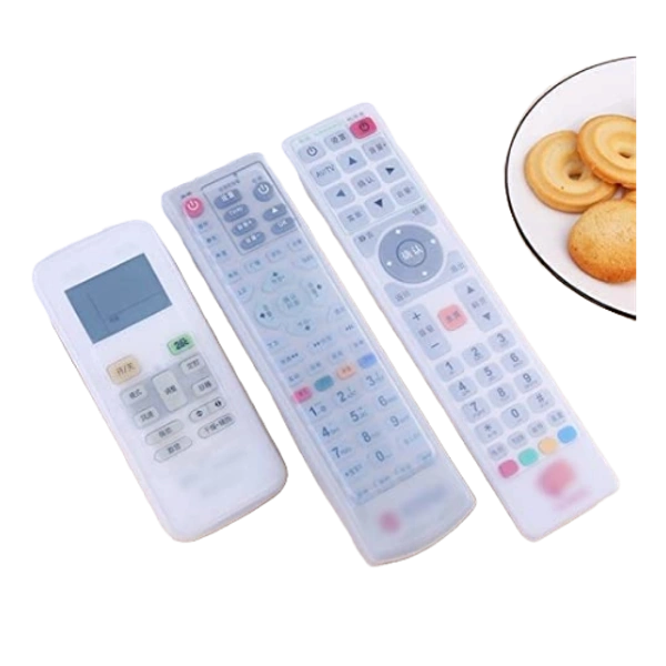 SILICON REMOTE COVER l Rabbit TV Remote Control Cover Silicone Clear Protector Case Cover Skin TV Air Condition Remote Controller Case - Pack of 3