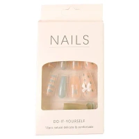 AFTIFICIAL NAILS,Reusable Press-On Artificial Nails with Adhesive Stickers – 1 Packet(2454)
