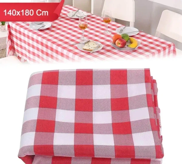 TABLE CLOTH 140X180 CM, Reusable Table Cloth 140x180 cm – Waterproof & Durable Dining Table Cover(2156)