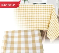 TABLE CLOTH 160X160 CM, Reusable Table Cloth 160x160 cm – Waterproof & Stain-Resistant Dining Cover(2155)