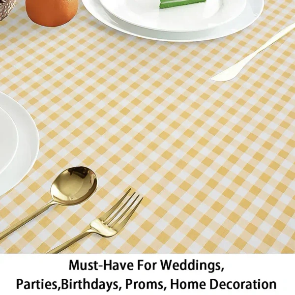TABLE CLOTH 160X160 CM, Reusable Table Cloth 160x160 cm – Waterproof & Stain-Resistant Dining Cover(2155)