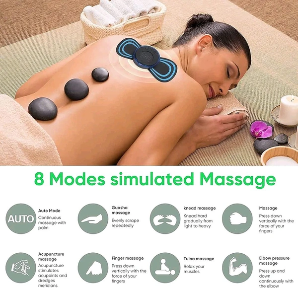 BUTTERFLY MASSAGER Mini Massager with Rechargeable, butterfly mini massager, ems massager, neck massager for cervical pain, mini massager, For Men,Women,Shoulder,Arms,Legs,Neck Full Body (1078)