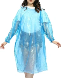 5PCs Pocket Raincoat Unisex Disposable Rain Card for Emergency Use Waterproof with Smallest Pocket Size| Easy to Carry & and Reusable 2 3 time wear Thin Plastic Multi Color Free Size SET OF 5 (1735)