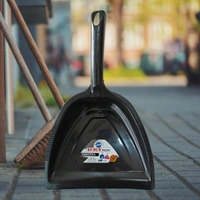 SUPDI DUSTPAN BLACK Heavy Duty Plastic Dust Pan, 12-Inch (646) - Black