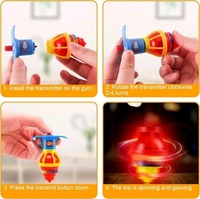 SMALL TOP TOY Top Toy With Lighting, Small Top Toy with Lighting – Spinning Fun with LED Lights (1631)