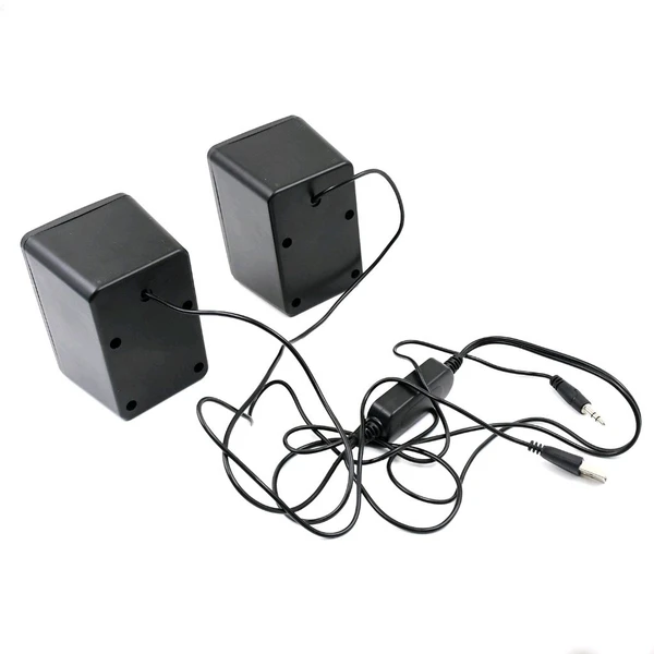 2PCS DESKTOP SPEAKER RGB Desktop Speakers, Plug, and Play USB Powered Speaker (2 Pc Set)