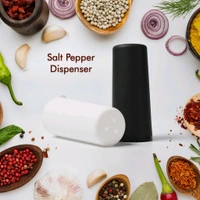 2PCS SOLT DISPENSER Salt Pepper Dispenser Dining Table Spice Storing Use & New Look Dispenser For Home & Hotel Use (2 Pcs Set) (1627)