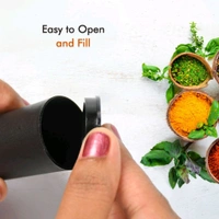 2PCS SOLT DISPENSER Salt Pepper Dispenser Dining Table Spice Storing Use & New Look Dispenser For Home & Hotel Use (2 Pcs Set) (1627)