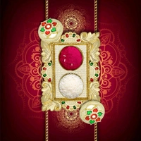 KUMKUM DISH Rakasha Bandhan Special Puja Thali, Kumkum Thali Holder, Pooja Return Gift, Indian Housewarming Gifts, Brother / Bhai / Bhabhi / Sister / Family Rakhi for Rakshabandhan, Diwali (1628)
