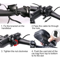 Waterproof BIKE holder,  Waterproof Bike Holder – Secure & All-Weather Phone Mount (1707) - Black