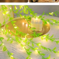 LEAF SERIES WW-LFG1WW  , Leaf Curtain Lights – Artificial Vines String Lights for Wedding, Party, Baby Shower, Diwali & Home Decoration(60)