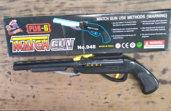 FIRE STICK GUN MATCH STICK DHAMAKA GUN - Black