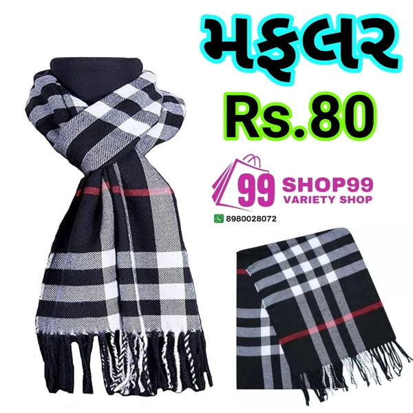 Maffler CREATURE Warm Winter Wear Acrylic Woolen Muffler/Scarf For Men & Women Warm lightweight Scarf (1872)