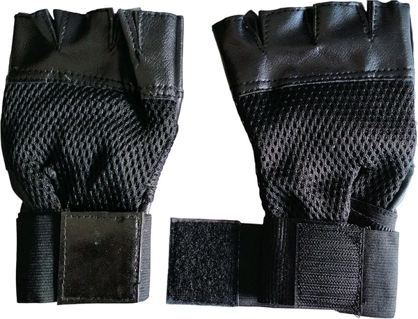 CUT HAND GLOVES Palm SUPPORT GRIP   Leather Gym Gloves for Weight Lifting Gloves, Exercise Gloves for Powerlifting, Cross Training, Workout, Best for Men & Women (1870)