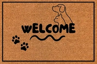YELLO FLOOR MAT COIR FIBER FLOOR MAT MIX DESIGN AND NAME (2081)