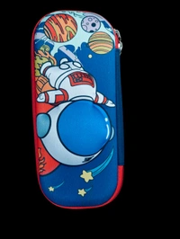 PENCIL POUCH  Material Pencil Pouch for Kids | Different Space Astronot Print | Multi-Color Shade in Color | Improve Your Stationer Class | Price for 1pc | Available in Mix Design (1880)