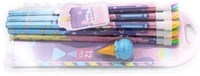 12 PENCIL WITH ERASER 12 Pcs HB Pencil Set Pencil With Ice Cream Shaped Eraser Unique Pencil Kit with 1 Fancy Donut/Baby Doll Fish Eraser For Girls & Boys pack of 1 (1882)