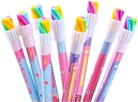 12 PENCIL WITH ERASER 12 Pcs HB Pencil Set Pencil With Ice Cream Shaped Eraser Unique Pencil Kit with 1 Fancy Donut/Baby Doll Fish Eraser For Girls & Boys pack of 1 (1882)