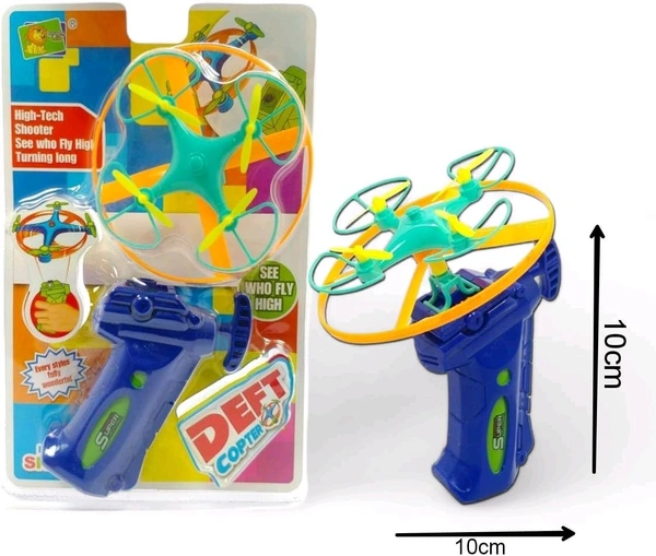 DEFT COPTER Toy Soar to New Heights with the Ultimate Handheld Flying Toy! | Exciting Flying Toy for Children | Dragonfly Copter | Red & Blue Colors (1884)