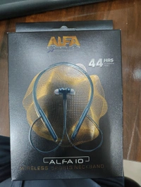 NECKBAND ALFA10 ALFAACCESS (Alfa-10) Neckband Earphones, Wireless Sports Neckband, Blutooth Neckband with Mic, Active Noise Cancellation, Up to 44Hrs Playtime. (1831)