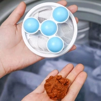 LINT CATCHER ROLLER  Laundry Ball Floating Pet Fur Lint Hair Catcher Household Reusable Washing Machine Floating Lint Mesh Bag Hair Filter Net Pouch Washing Lint Hair Remover Net, Mesh Bag Dryer (1921)