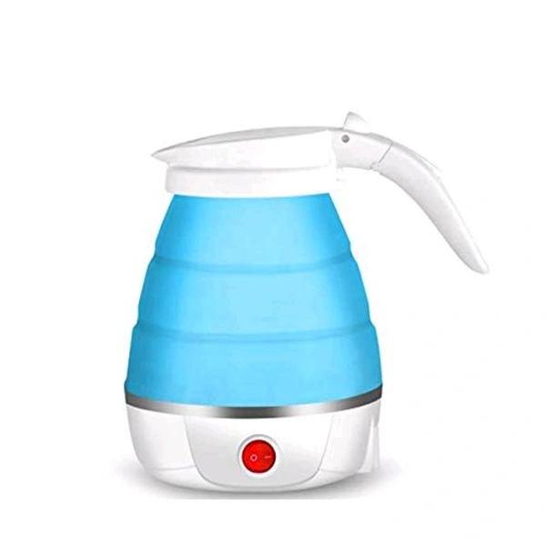 SILICON FOLDABLE KETTLE  Silicone Lightweight Foldable Electric Travel Kettle Multicolor (1478)