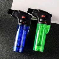 GUN LIGHTER Windproof Platinum Series Jet Flame Blow Gun Thrower Torch Lighter Barbeque Lighter with Stand (1 Psc) (1954)