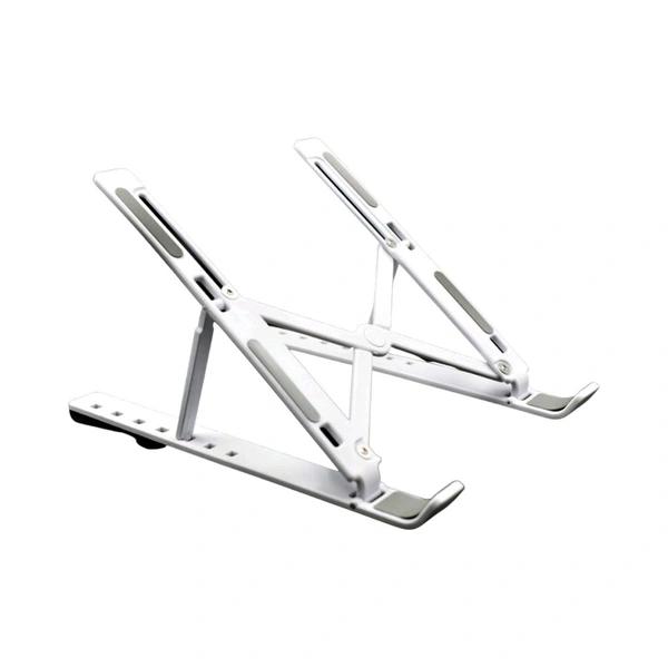 PLASTIC LAPTOP STAND Adjustable Ergonomic Foldable Portable Laptop Stand, Holder Riser Computer Tablet Stand (1976)