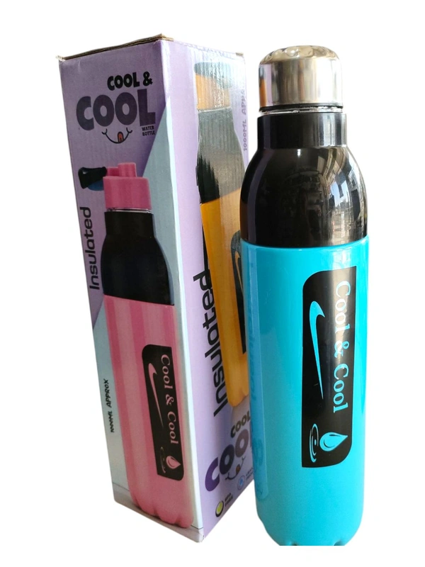 cool & cool 1L WATER BOTTLE BOX - "3-Layer Plastic Water Bottle  Keep Your Water Cool and Fresh!" (2020S)