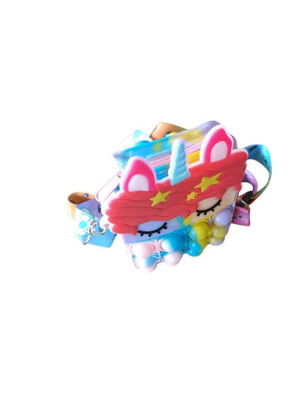 SMALL POPIT BAG l Pop it Unicorn Bags for Girls Fidget Toys Purse Women Unicorn Pop It Bag for Girls Unicorn Sling Bags for Girls Popit Bag Pop It Purse for Girls Popet Bag Puppet
