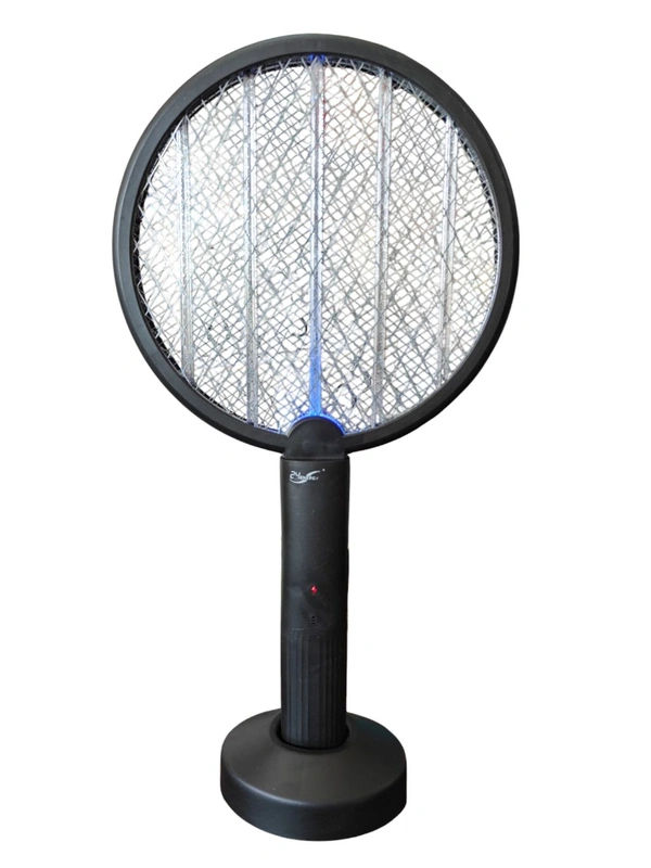 24ENERGY STAND RACKET l 24 ENERGY 3-in-1 UV Light Mosquito Racket – C-Type Charging, Electric Insect Killer with Stand for Home, Car & Outdoor Use - 47*20 CM