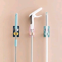 Cartoon Printed Broom Holder with Self Adheshive, mop and broom holder with magic sticker