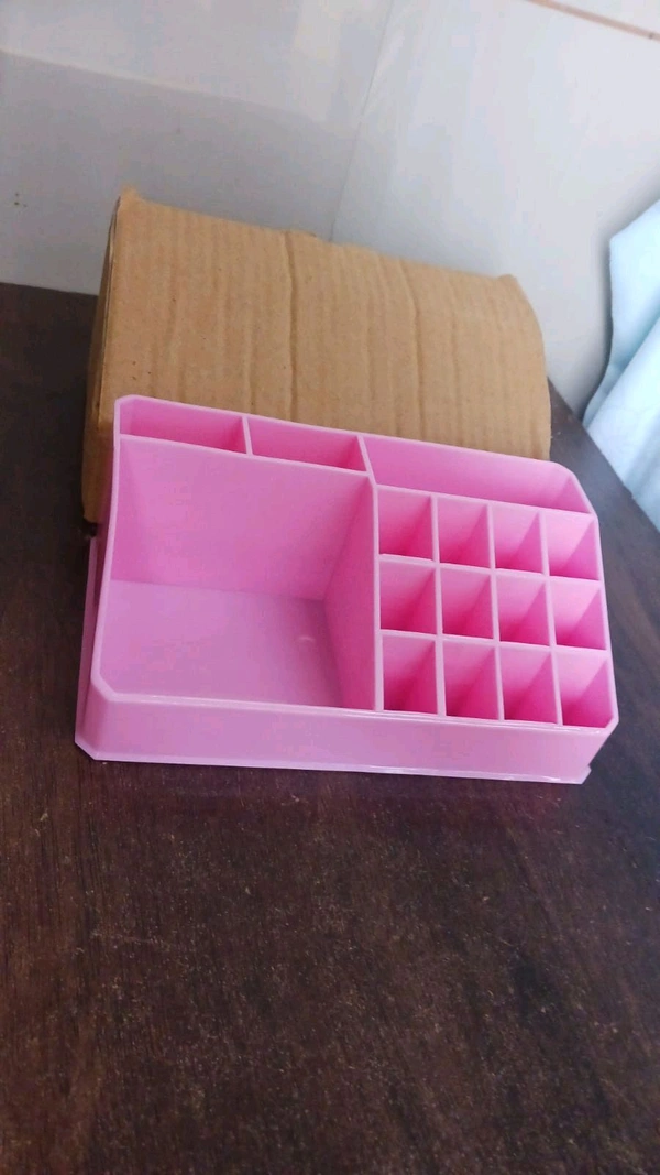 Makeup Organiser Box - Makeup Organiser Cosmetic Makeup Lipstick Storage Box with Drawer Plastic Case Holder Skin Care Products