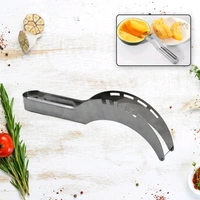 Watermelon Slicer SS, Stainless Steel Watermelon Cantaloupe Slicer Knife, Corer Fruit, Vegetable Tools Kitchen(2098)