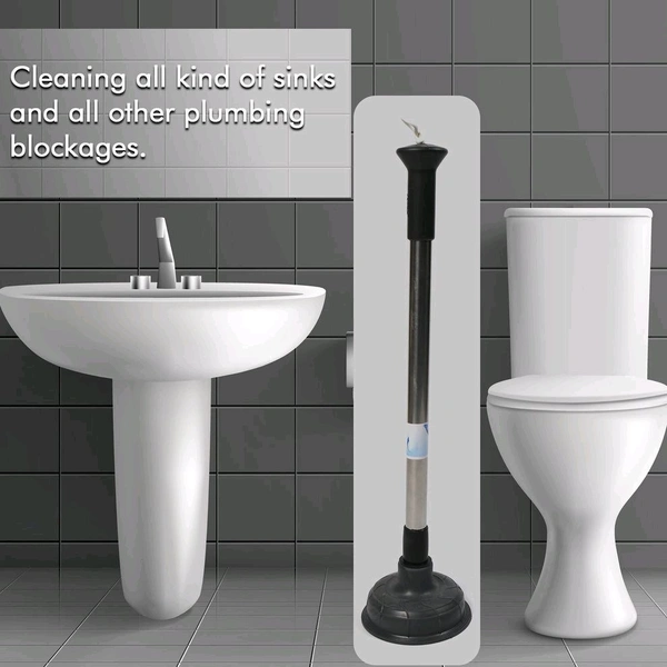 Toilet Plunger Pump, Drain Unblocker Cleaner Sink Plunger Cleaning Pump For Kitchen Sink, Toilet, Bathroom (2099)