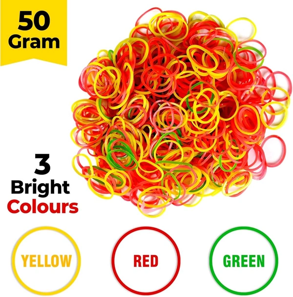0.75 INCH NYLON RUBBER 50G, Total Nylon Rubber Band for Home, Kitchen and Office( 2102)