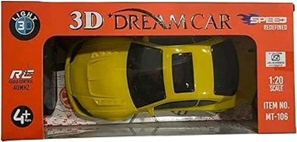 3D DREAM CAR REMOTE, Stylish & High-Speed RC Vehicle (580)