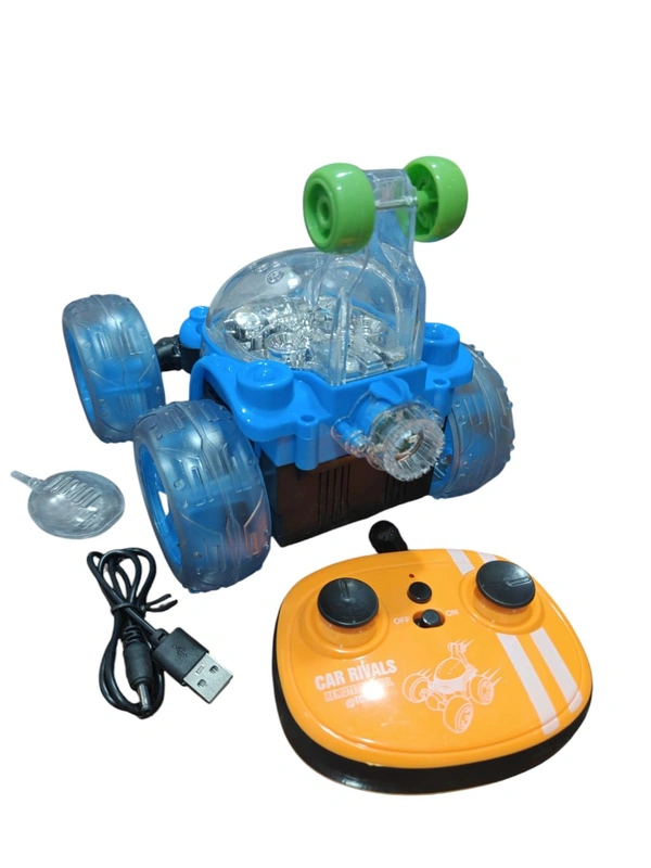 SMOKE STUNT CAR, 360° Rotating RC Car with LED Lights & Real Smoke Effect for Kids  (2240)