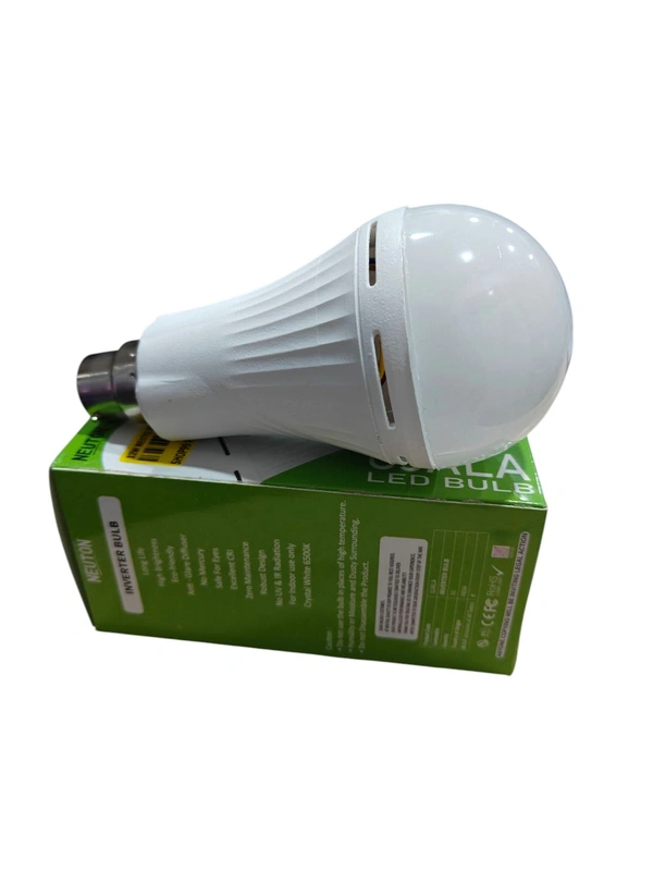 12W NUETON INVERTOR BULB, NEUTON 12W Inverter Rechargeable LED Bulb | Auto Light During Power Cut | Upto 4 Hours Backup(2390)