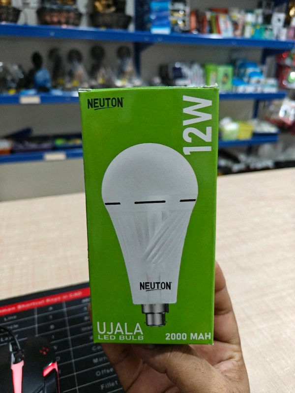 12W NUETON INVERTOR BULB, NEUTON 12W Inverter Rechargeable LED Bulb | Auto Light During Power Cut | Upto 4 Hours Backup(2390)