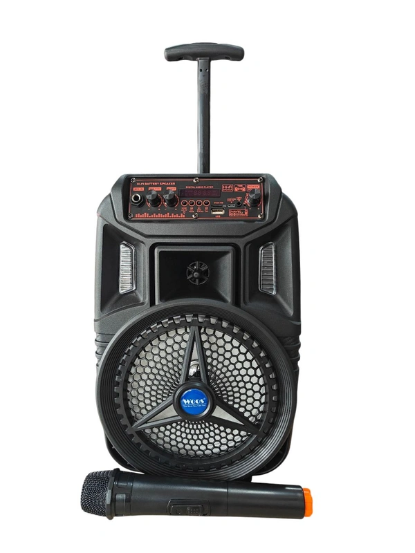 WS-1100 TROLLY SPEAKER, WS-1100 Trolley Speaker Wireless Bluetooth Speaker with Mic, Portable PA System(2499)