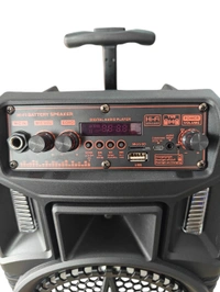 WS-1100 TROLLY SPEAKER, WS-1100 Trolley Speaker Wireless Bluetooth Speaker with Mic, Portable PA System(2499)