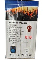 WS-1100 TROLLY SPEAKER, WS-1100 Trolley Speaker Wireless Bluetooth Speaker with Mic, Portable PA System(2499)