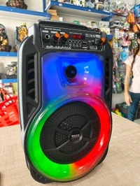 WS-859D TROLLY SPEAKER, WS-859D Trolley Speaker Wireless Bluetooth Speaker with Mic & RGB Lights(2500)