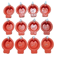 12PCS JYOT WATER DIYA, Water Sensor LED Diya – Pack of 12 Electric Diyas with Warm Ambient Light for Diwali, Christmas, New Year & Home Decoration(73) - 