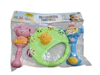 ROCKING RATTTLE, 3PCS Rocking Rattle Set for Babies | Safe & Colorful Handheld Baby Rattle Toys | Early Learning & Sensory Development(2739)