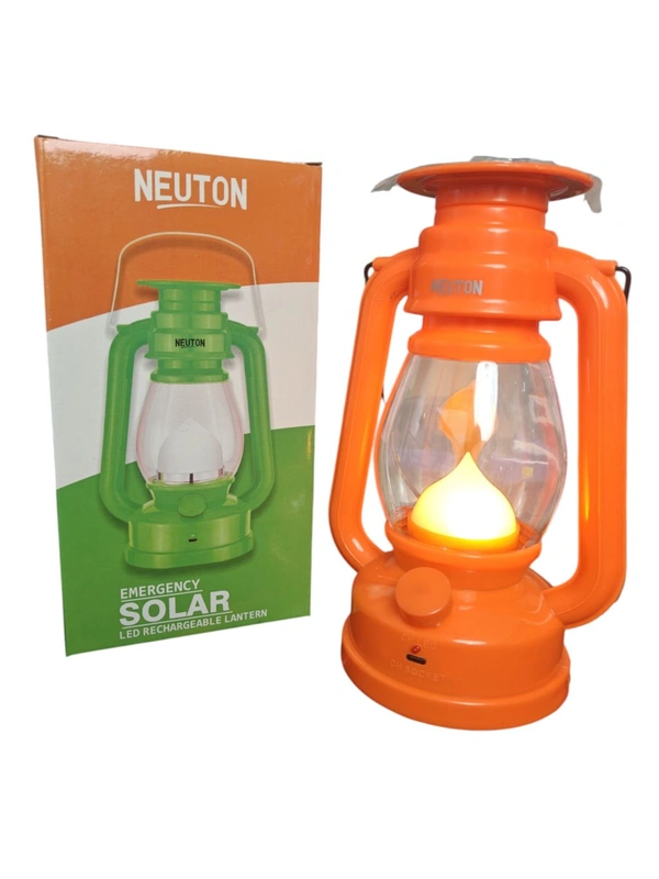 NEUTON SOLAR LANTERN, NEUTON Emergency LED Solar Lantern – Rechargeable Outdoor Camping Light | Portable Travel & Home Backup Lantern | Long-Lasting 1.5Ah Battery(2712)